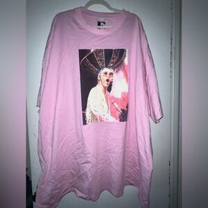 ASOS Design Elton John Pink Graphic T-Shirt Dress